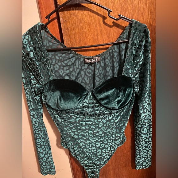 miss 8 Tops - Miss 8 Emerald Body Suit
